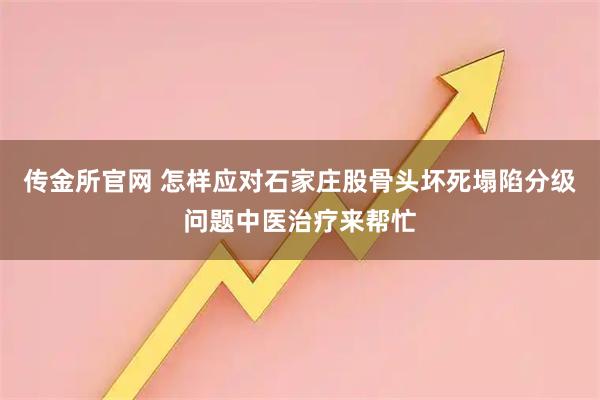 传金所官网 怎样应对石家庄股骨头坏死塌陷分级问题中医治疗来帮忙